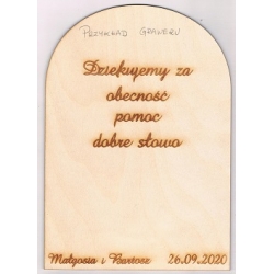 Grawer - tabliczka 18x13,5cm, podziękowanie, zakończenie roku, szkoła , przedszkole  itp